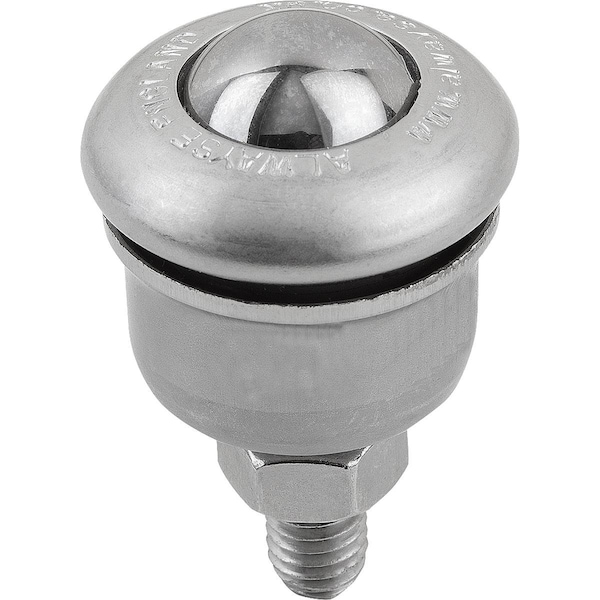 Ball Transfer Unit L=20 Stainless Steel 1.4021, Comp:Stainless Steel